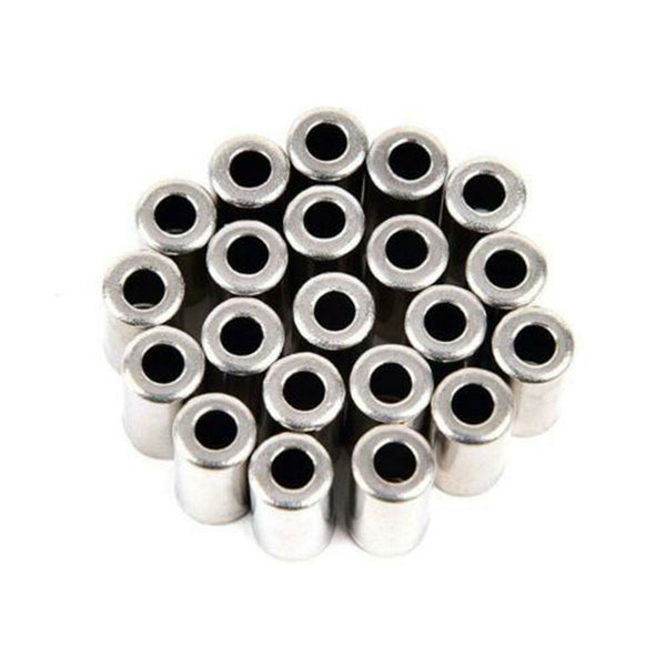 100pcs 5mm Housing End Caps Bike Ferrules Ferrule Brake Cable Metal Bicycle AU