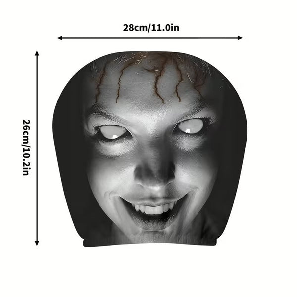 2PCS Funny Face Expressions Car Headrest Covers  Automobile Interior