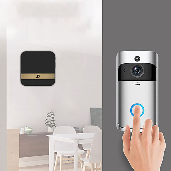 Wireless Doorbell WiFi Phone Security Camera Ring Video Door Bell Smart Intercom