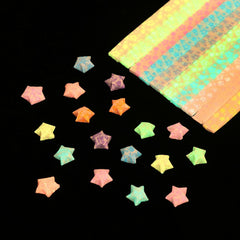 210x 24.5CM Strips Origami Folding Lucky Wish Star Paper Glow in the Dark