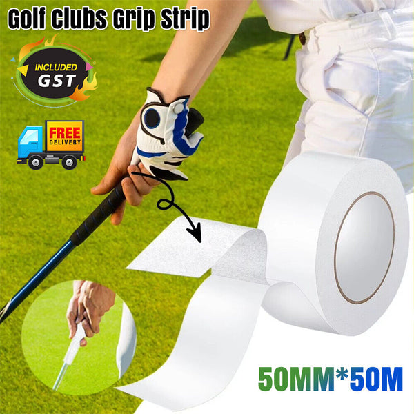 2x 50M Golf Clubs Grip Strip Double Sided Strong Adhesive Wrap Tape