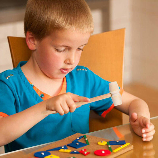 30X Mini Wooden Hammer For Chocolate Breakable Heart Hammer Mallet Smash DIY Toy