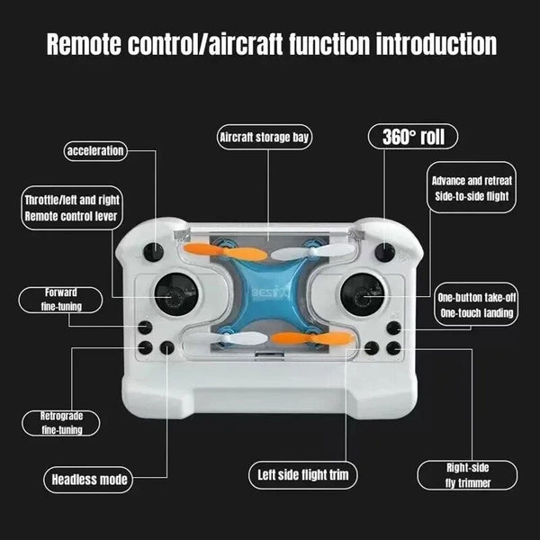 Mini Drone Remote Control Aircraft New Kid's Toy Micro RC Quadcopter