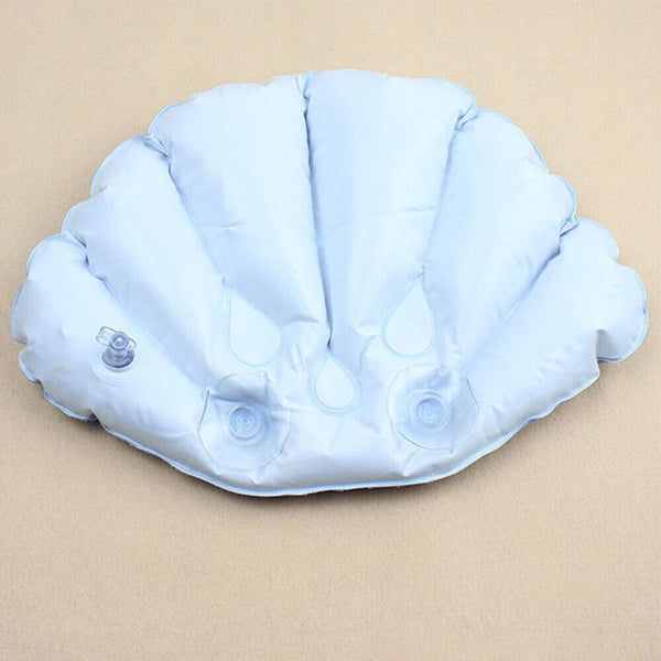 Bath Pillow Soft Covering Inflatable Shape Vinyl Terrycloth Shell