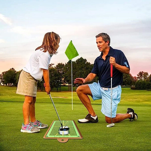 Golf Training Mat for Swing Detection Batting Golf Divot Grass Mat Set Portable