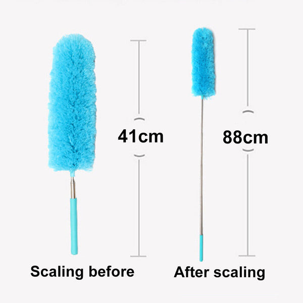 Adjustable Microfiber Dust Brush Furniture Cleaning Telescopic Duster Home Car