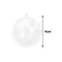 Up to 100x Clear Plastic Ball Christmas Baubles Fillable Xmas Tree Ornament Deco