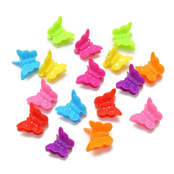 100-500x Mini Hair Clips Girl Hairpin Clamp Plastic Claws Mix Colour Ladies Kids