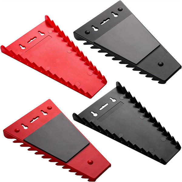 2X Wrench Organizer Magnetic Storage Rack Plastic Spanner Tools Holders 12 Slots