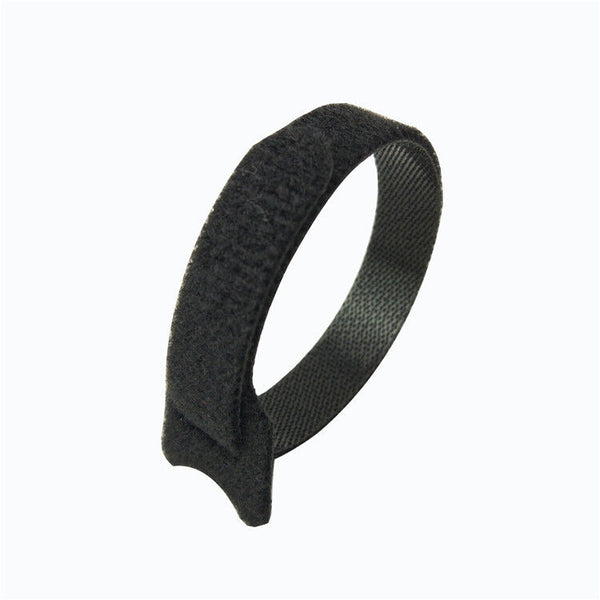200PCS Magic Cable Ties Reusable Hook and Loop Cable Ties Organiser Cords Black