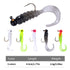 35X Rigged Soft Plastic Fishing Lure Tackle Hooks Bream Bass Lures Fishing Lure