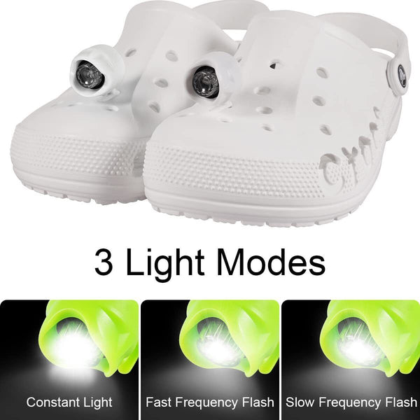 2PCS Small Light Headlight For Croc Clog Sandals Shoes Decoration Shoes Charms