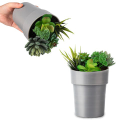 2PCS Flower Pot Hidden Safe Key Hider Secret Storage Container with Hidden Compartment