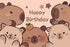 Capybara Banner Backdrop Party Supplies Kids Birthday Decoration