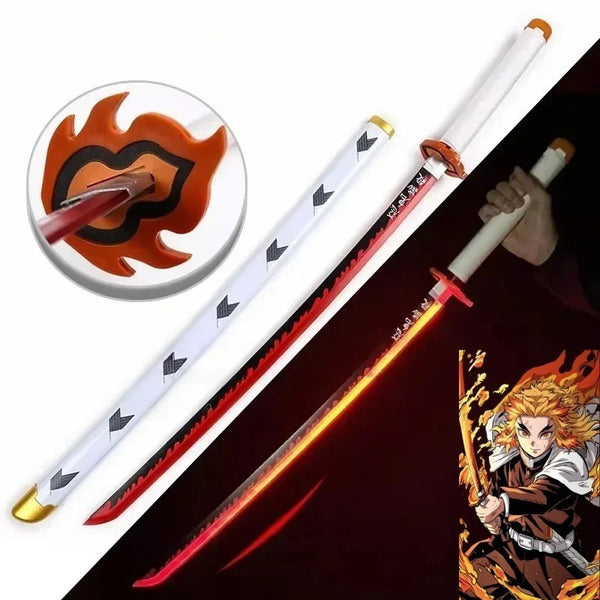 Demon Slayer LED Light Up Katana Sword Tanjiro Rengoku Cosplay Gift