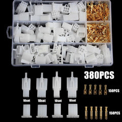 Wire Connector Kit – 380pc Automotive Multi-Pin Plug Terminals