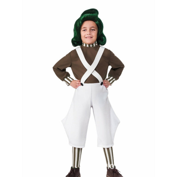 Tan trousers included with the kids Willy Wonka chocolate factory costume