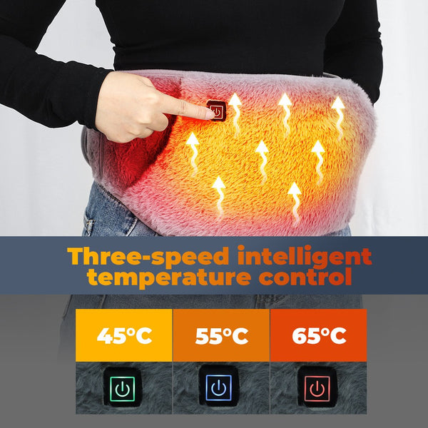 Heat Pad Belt Cramps Waist Electric Heating Menstrual USB For Period Pain Relief