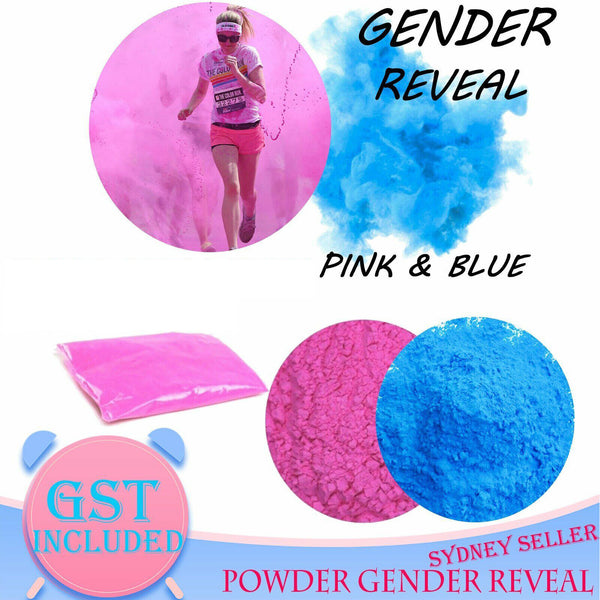 Pink & Blue 25gm Colour Run Holi Powder Gender Reveal Kids Party Decorations