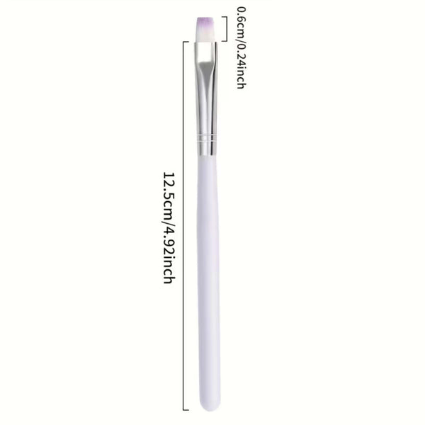 2PCS Nail Art Brush Pens Nylon Acrylic Liner Painting Brushes