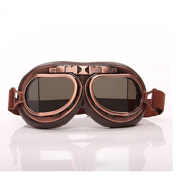 Pilot goggles worn with a costume