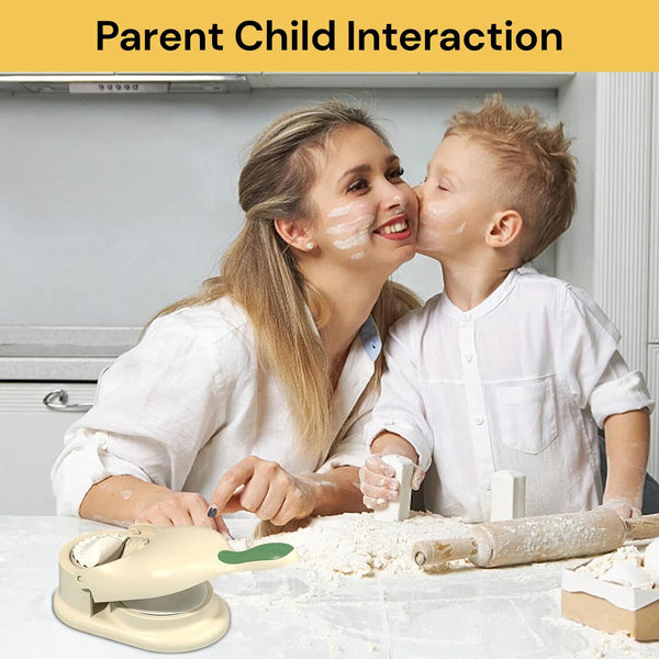 2 in 1 Dumpling Maker Skin Chapati Dough Press Mold Machine Pastry Mould Tool AU