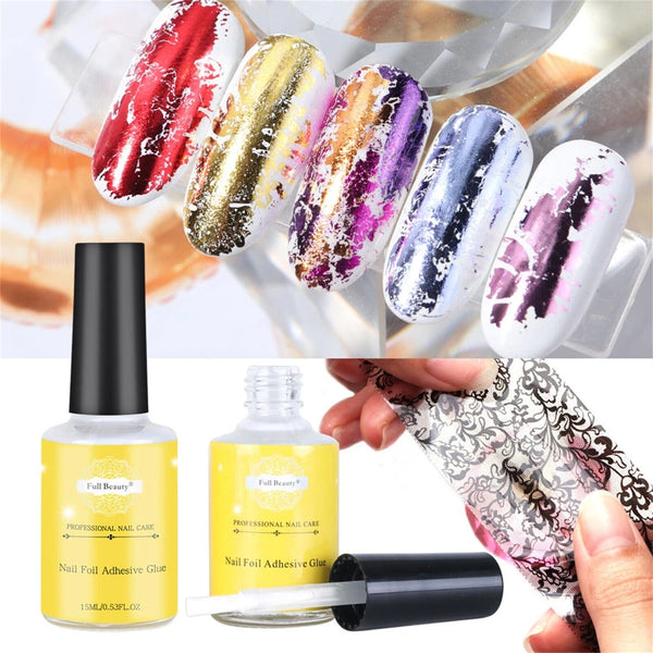 Galaxy Marble Transfer Foil Paper Star Glue Nail Art Stickers
