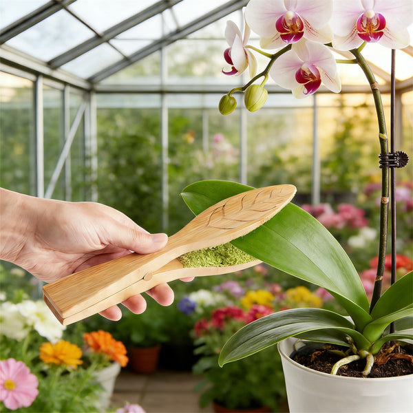 2PCS Wooden Plant Leaf Cleaning Tongs Indoor Plant Leaf Dust Cleaner 25CM