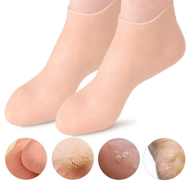 1/2 Pair Foot Care Socks Spa Silicone Moisturizing Gel Anti Cracking Protect AUS