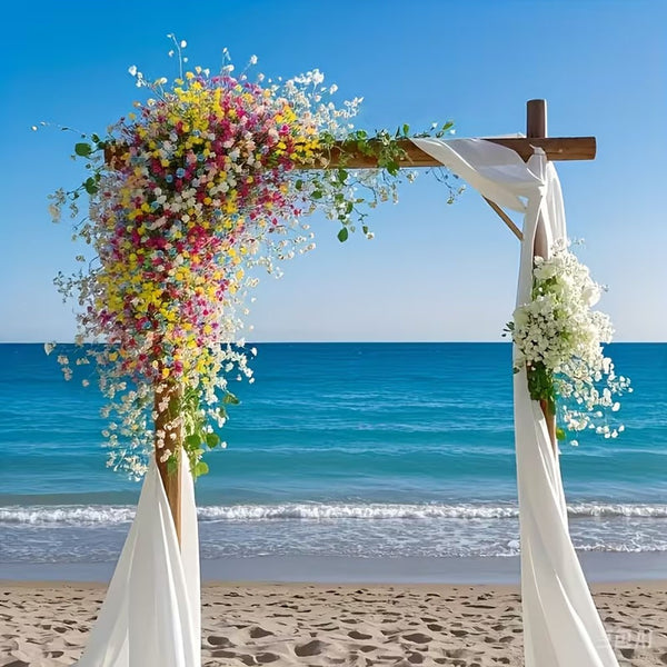 60PCS Artificial Baby’s Breath Gypsophila Silk Flowers Bouquet Decoration