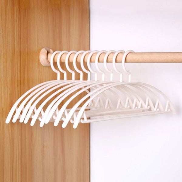 20PCS Clothes Pants Hanger Coat Non-slip Closet Organizer Storage Plastic AU