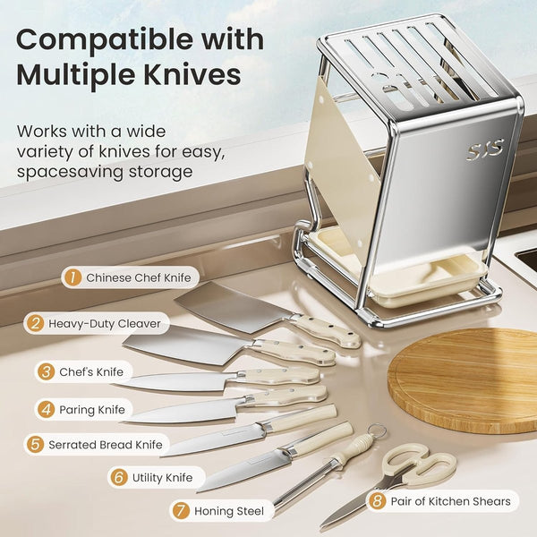Knife And Chopstick Holder Knife Holder Knife Block Kitchen Knife Rack Premium