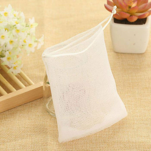 UP TO 10pcs Soap Mesh Bags Exfoliating Foaming Soap Saver Bag Pouch with Drawst