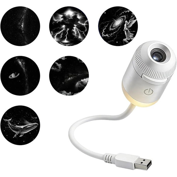2-in-1 Galaxy Projector Night Light Starry Sky Projector High Resolution Bedroom