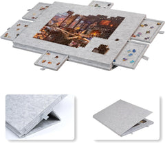1000pcs jigsaw Puzzle Board Portable Felt Puzzle Plateau 6 Drawers Puzzle Table