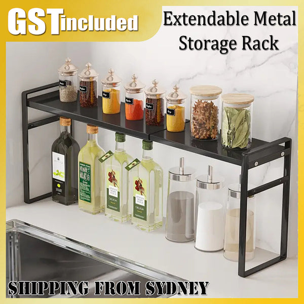 Extendable Shelf Bathroom Sink Shelving Kitchen Storage Organiser Holder Rack AU