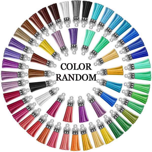 60PCS Swivel Snap Hook Sets Key Fob Hardware keychain Split Ring Tassel Keychain