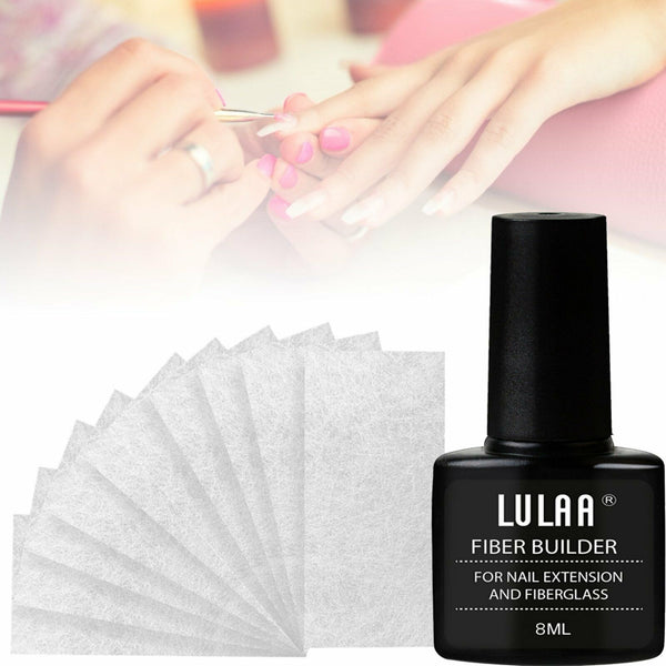 Poly UV Gel Nail Builder Extension Kit, Polygel Tube Nail Art File Color Tube