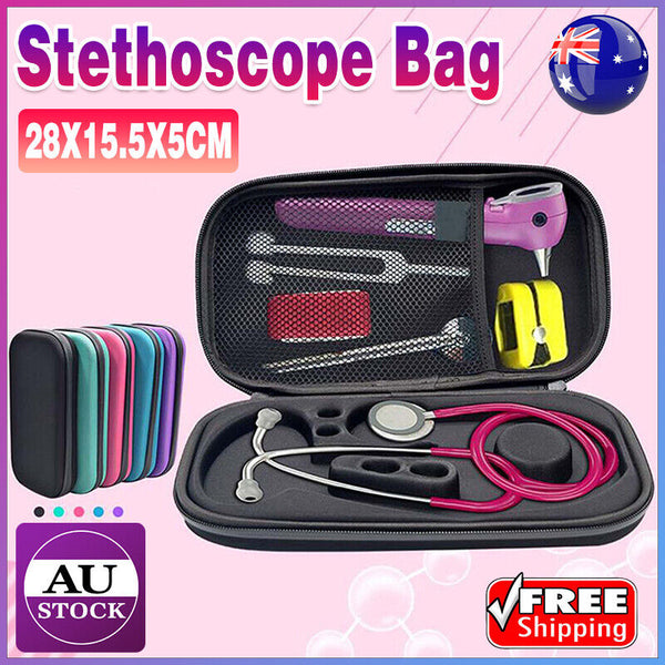 1PC Carry Travel Medical Organizer Stethoscope Hard Storage Box Case Bag AU
