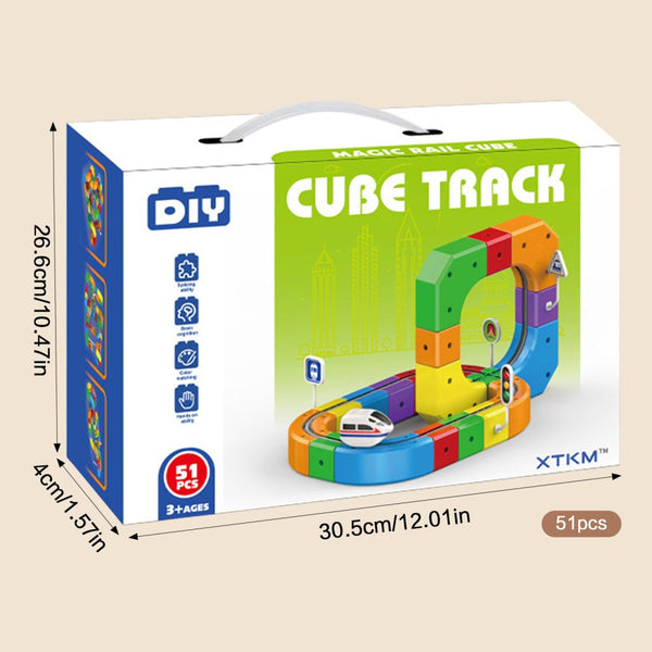 51 piece cube track box size 30.5 x 26.6 x 4 cm