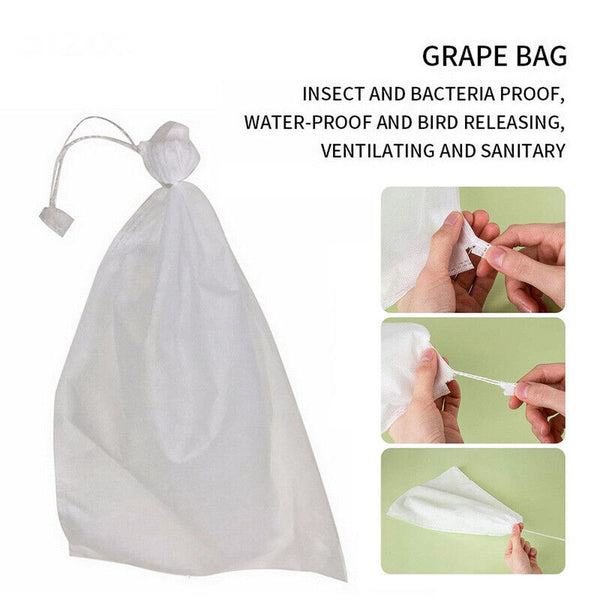 100-1000x Grape Protection Mesh Bags Fruit Vegetable Against Insect Waterproof