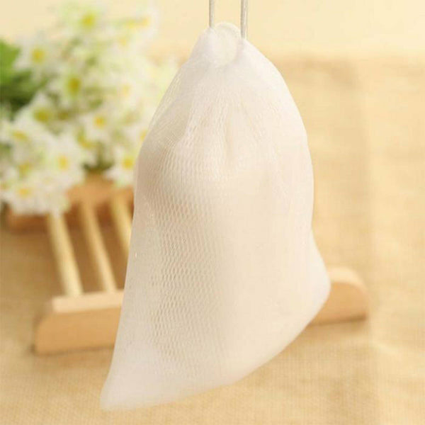 UP TO 10pcs Soap Mesh Bags Exfoliating Foaming Soap Saver Bag Pouch with Drawst