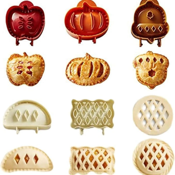Holiday Mini Pie Molds Hand Pie Maker Christmas Pastry Baking Moulds Set