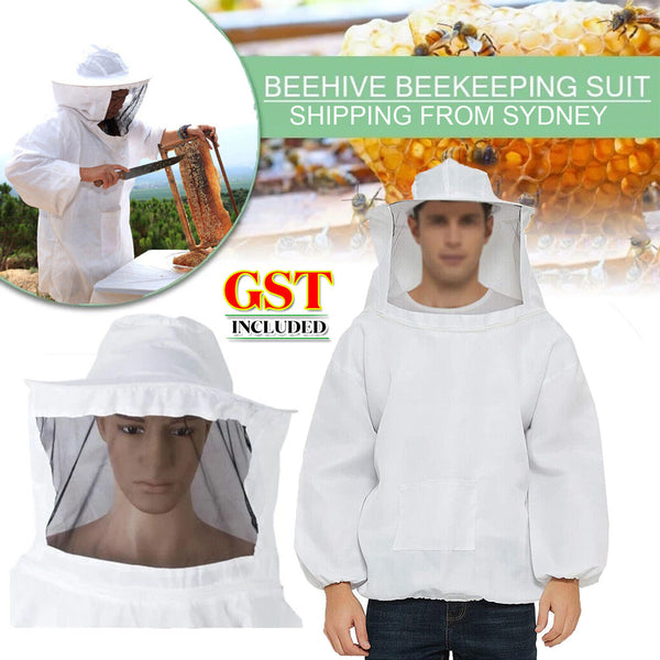 Veil Hat OverBee Keeping Suit Protective Coat Pull Tops Beekeeping Smock Jacket