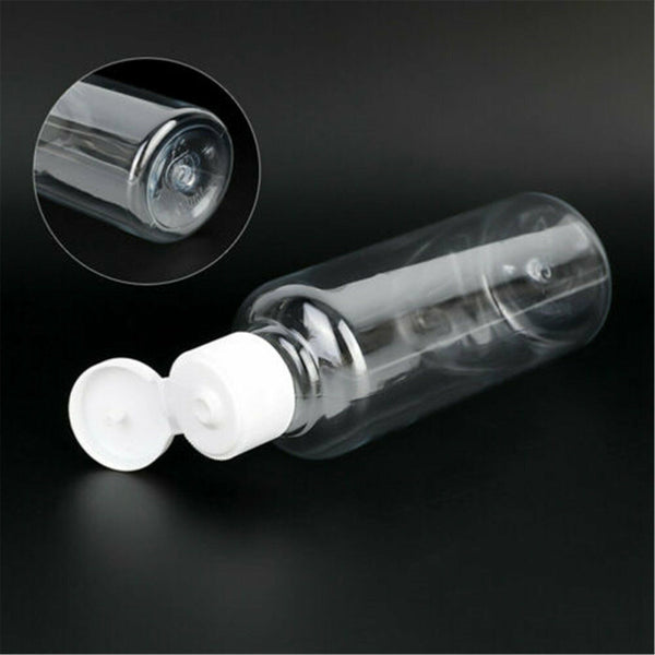 UP100x 50ml Refillable Bottles PET Clear Empty Lotion Liquid Makeup Container AU