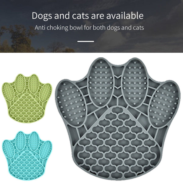 Dog Bath Training Lick Pad Slow Feeder Pet Mat Shower Grooming AU