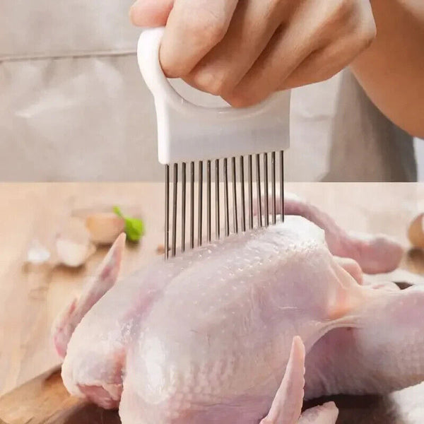 Food Slice Assistant Onion Slicer Cutter Fish Meat Potato Vegetable Holder Tool