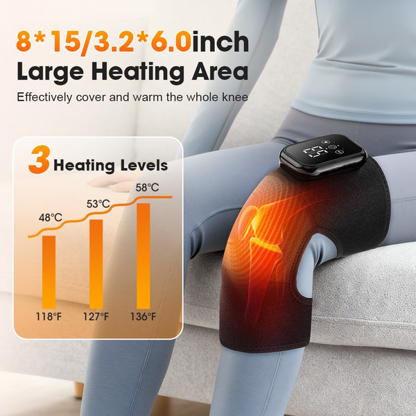 Heated Knee Wrap Electric Joint Massager Pain Relief