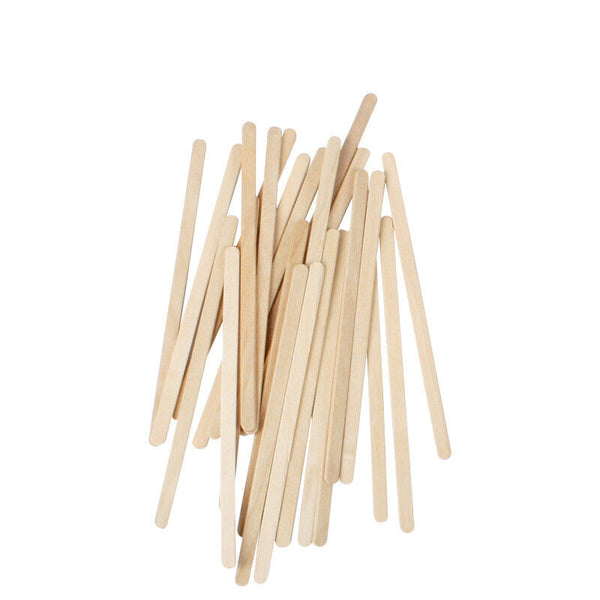 100Pieces Waxing Wooden Stick Wood Thin Spatula | Disposable Slim Wax Applicator