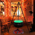 Halloween Decor Outdoor - Large Witches Cauldron on Tripod with Light Home Decor